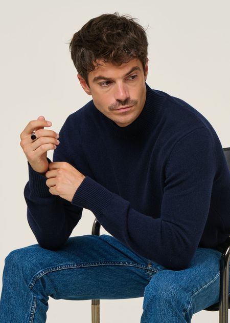 Pullover aus recyceltem Kaschmir | Blau "clemente - blu mora", Rifò, Foto 5