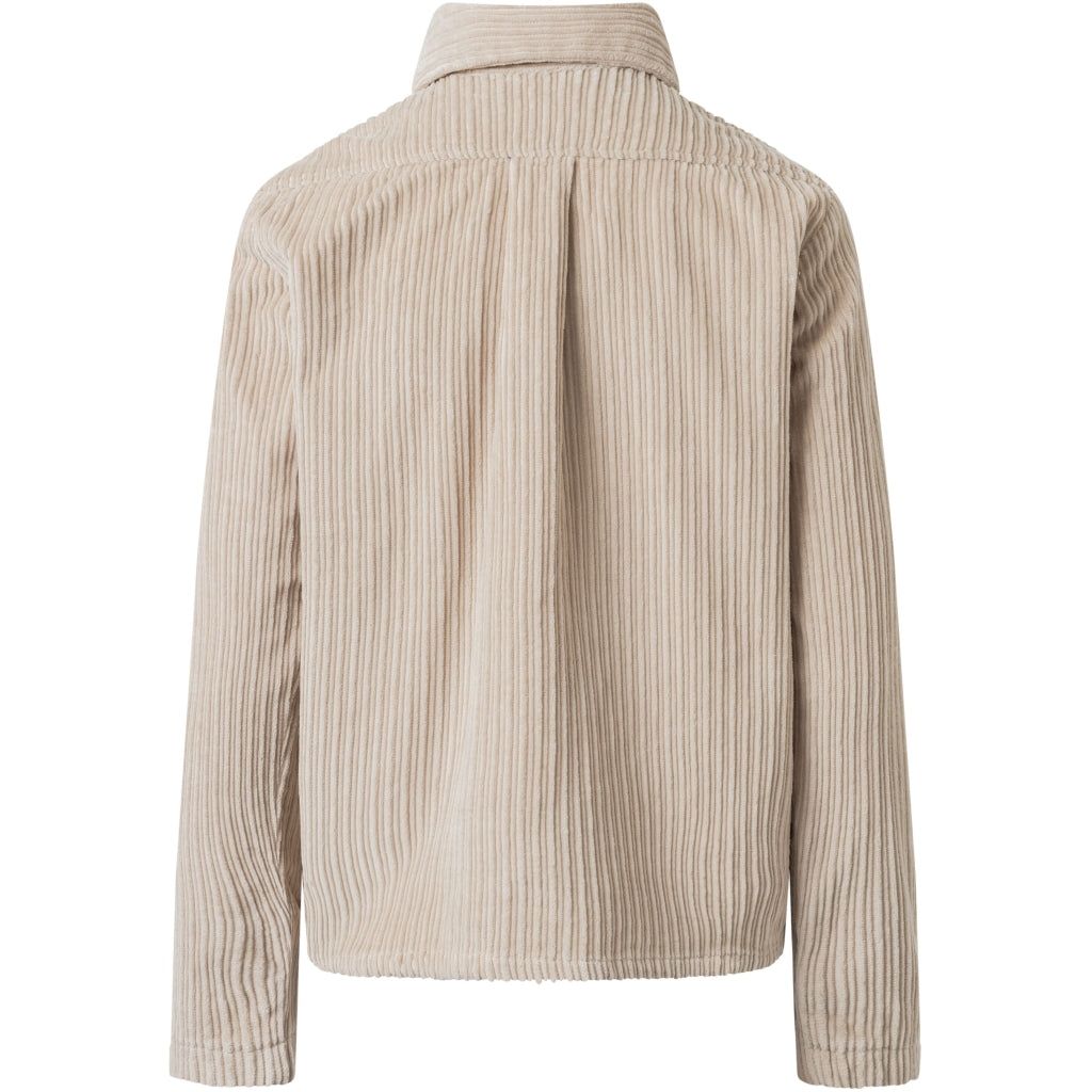 Surchemise velours en coton bio | beige "corduroy overshirt light feather gray", Knowledge Cotton Apparel, photo 8