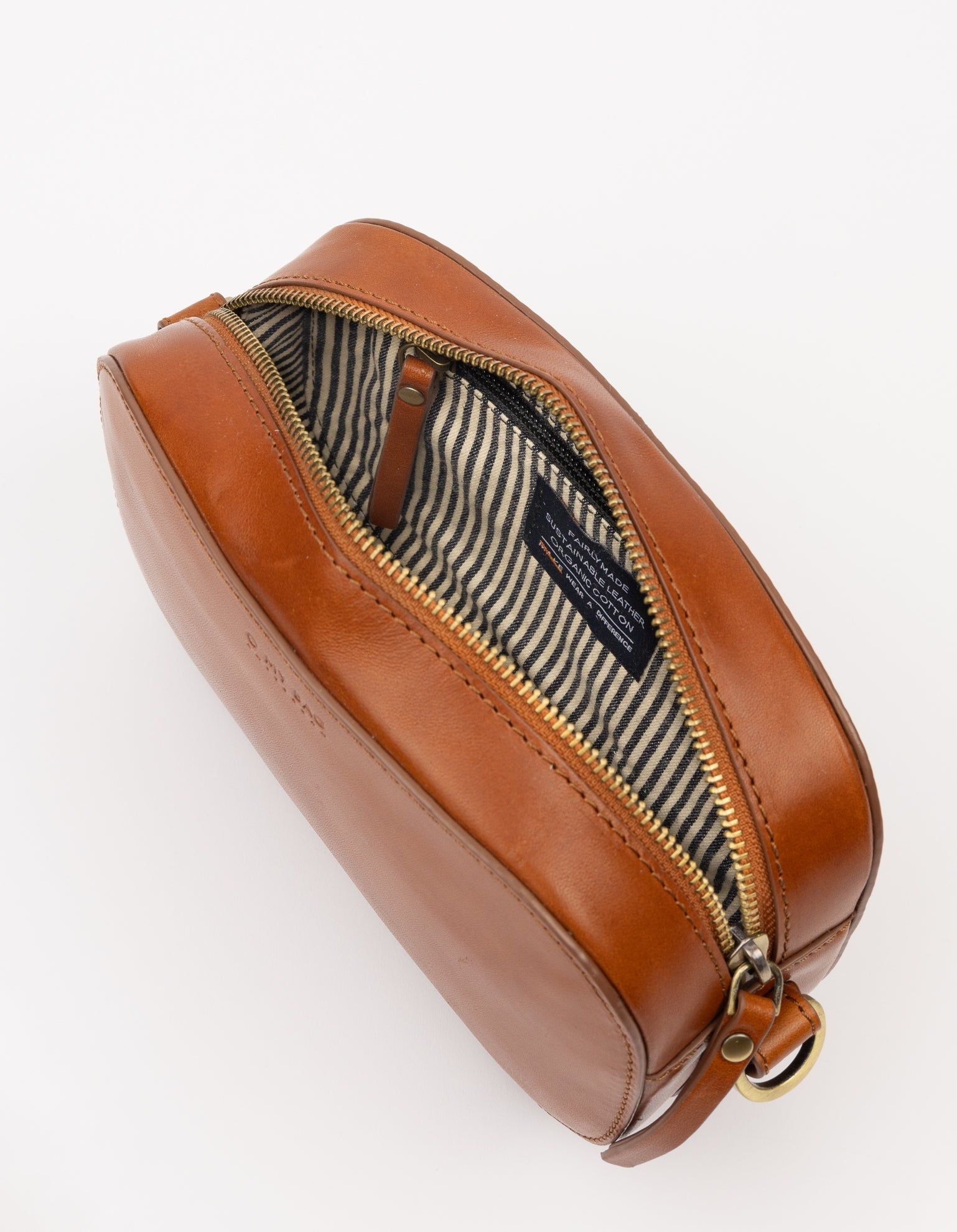 Sac en cuir certifié | marron "maya - cognac classic leather", O My Bag, photo 3