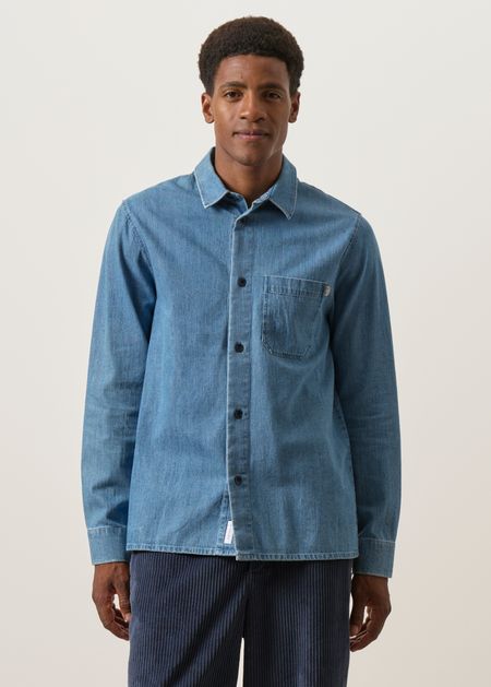 Jeanshemd aus Bio-Baumwolle | Blau "Casual shirt - blue denim", Rotholz, Foto 3