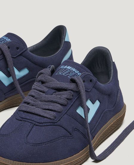 Vegane Sneaker | Blau "burela slim navy sky", Flamingos Life, Foto 3