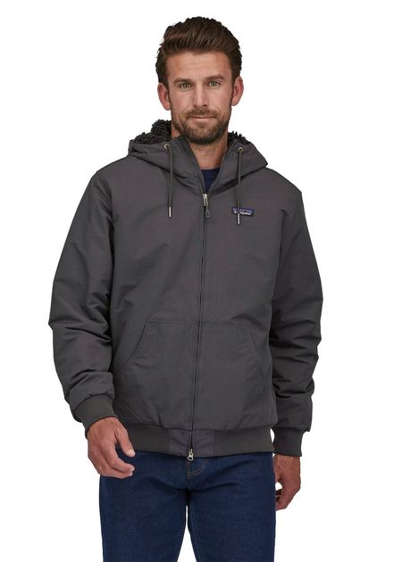 Manteau doublé polaire en recyclé | noir "lined isthmus hoody ink black"