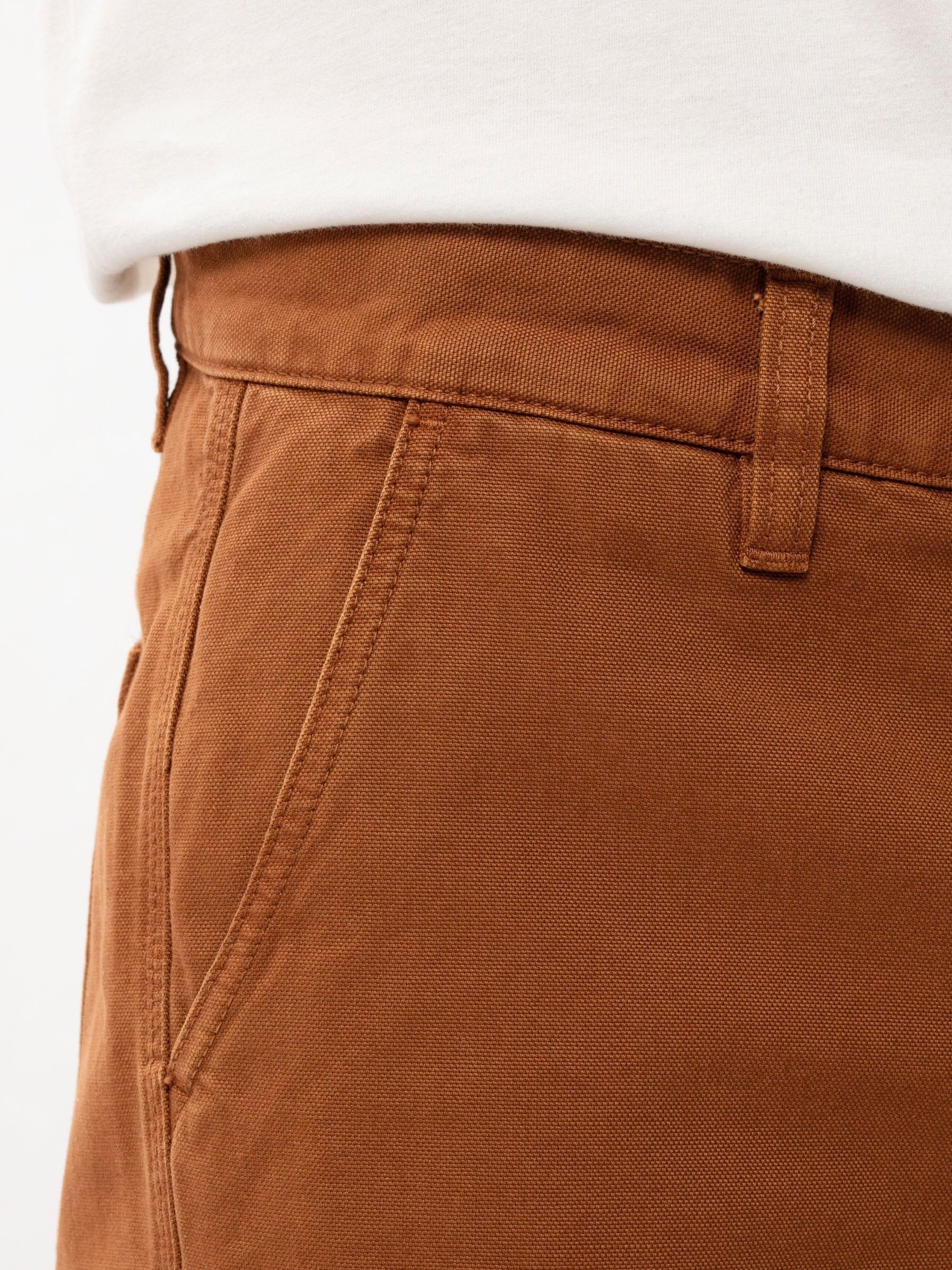 Pantalon droit camel en coton bio - lazy leo canvas, Nudie Jeans, photo 5