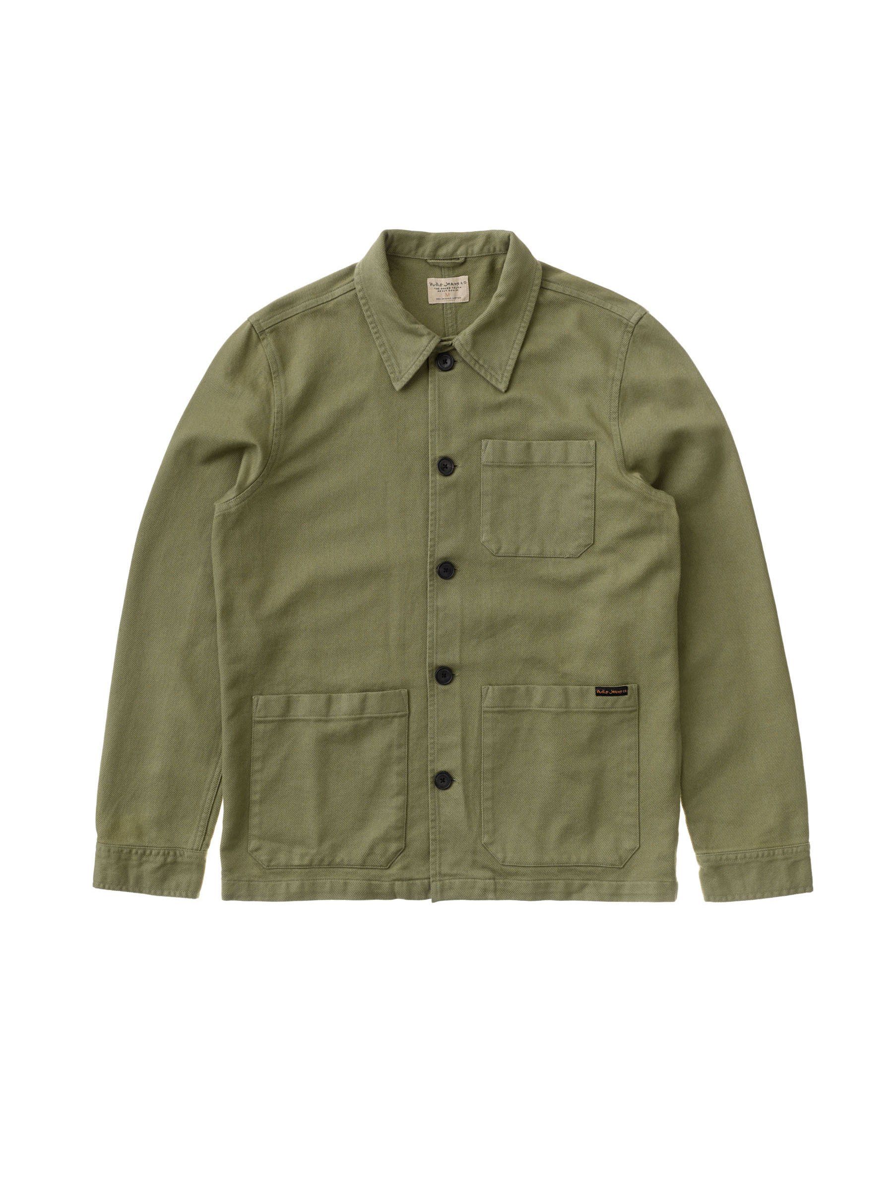 Veste de travail verte en coton bio - barney worker, Nudie Jeans, photo 5