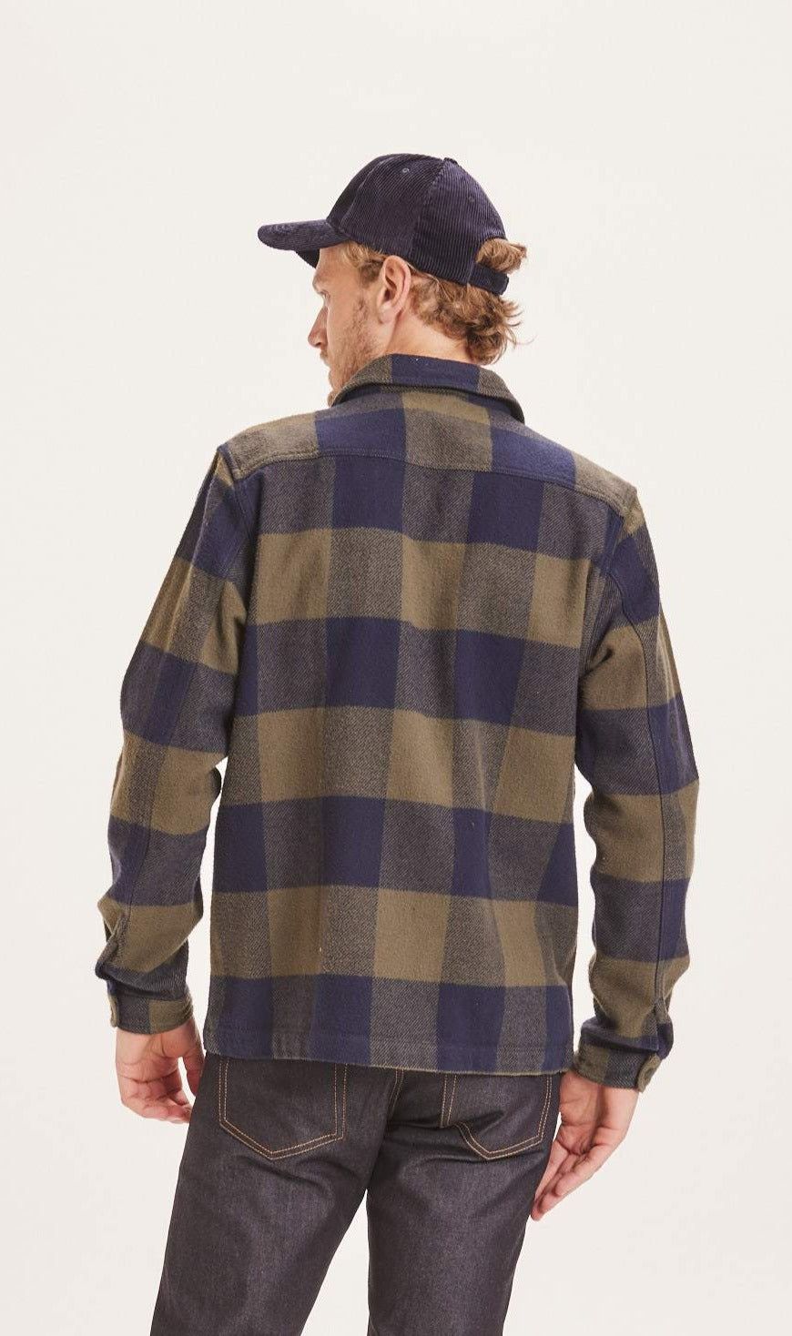 Veste en flanelle à carreaux en coton bio - pine forrest night, Knowledge Cotton Apparel, photo 4