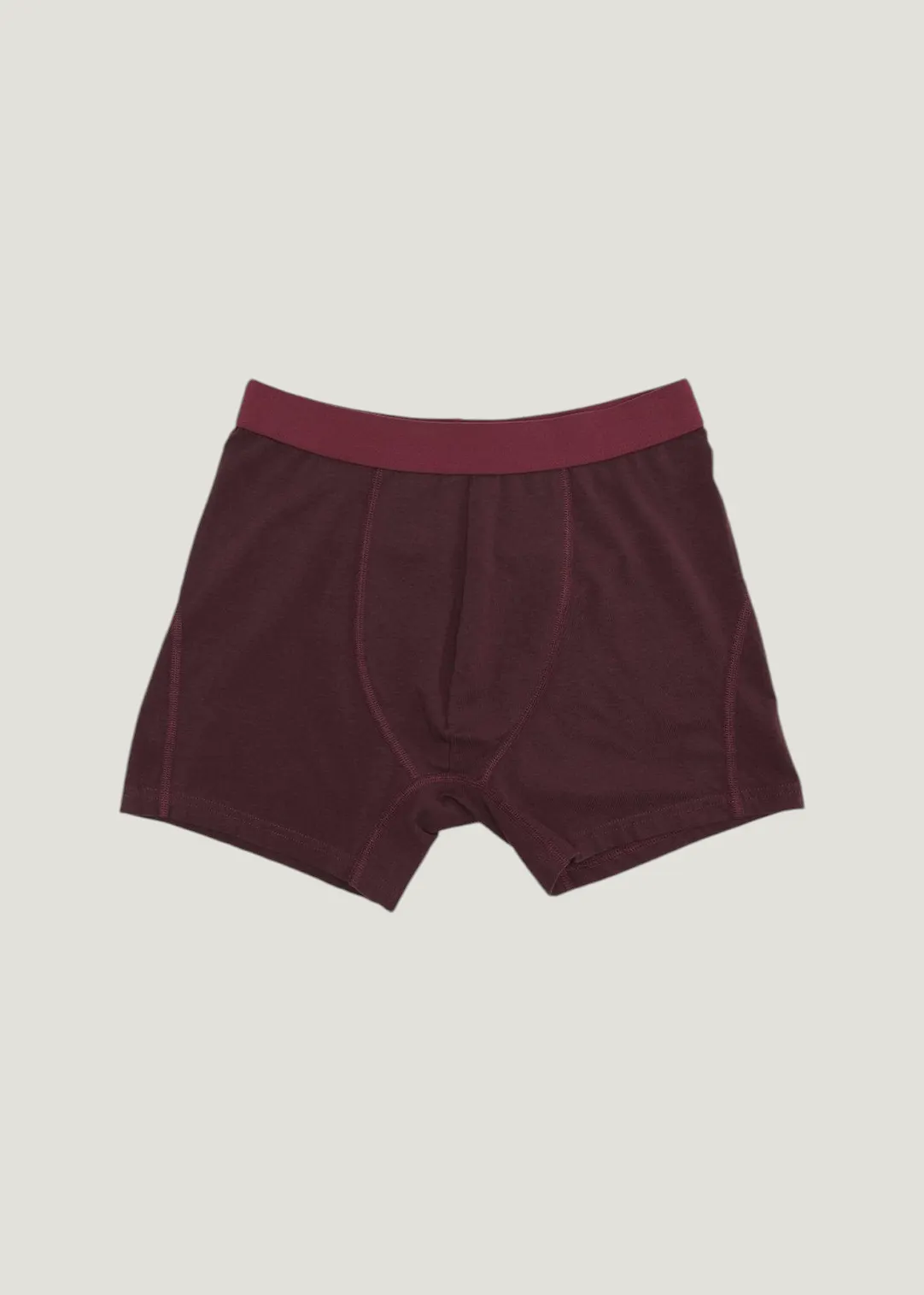 Boxer uni en coton bio | bordeaux "oxblood red", Colorful Standard, photo 4