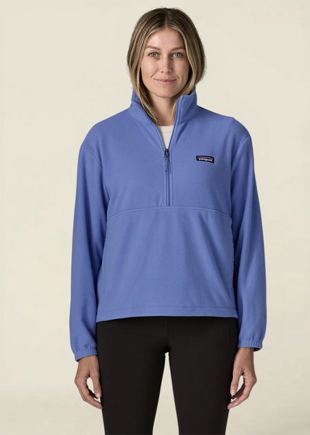 Polaire fine en matières recyclées | bleu "W's micro d 1/2 zip fleece p/o - dvbl"