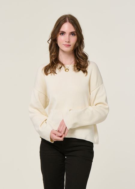 Pull en coton bio | écru "williamsburg offwhite" - Jan'n June
