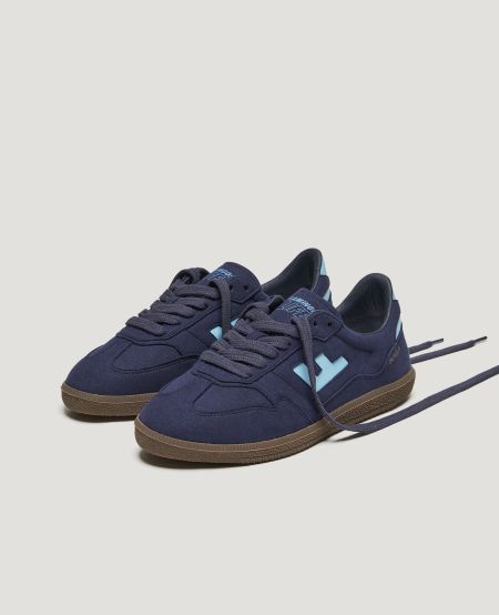 Vegane Sneaker | Blau "burela slim navy sky", Flamingos Life, Foto 1