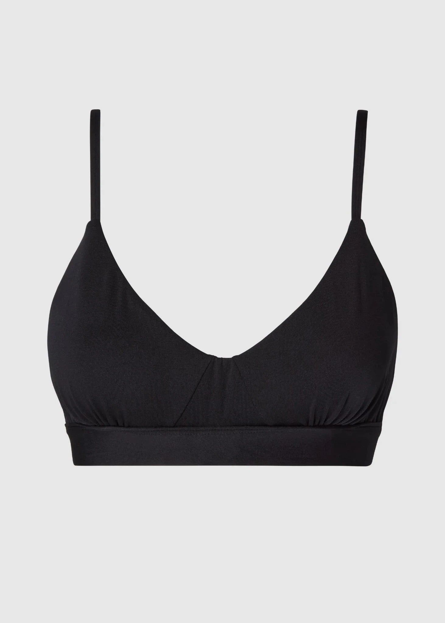 BH aus recycelten Materialien | Schwarz "micro scoop bra - black", Understatement, Foto 4