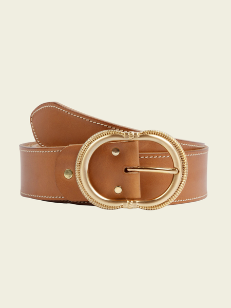 Ceinture en cuir certifié à tannage végétal | cuir naturel "honfleur" - Jules & Jenn