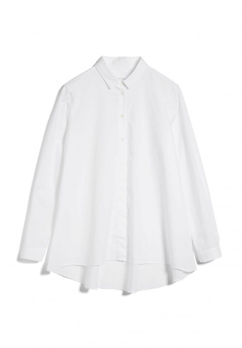 Chemise blanche oversize en coton bio - blancaa, Armedangels, photo 6