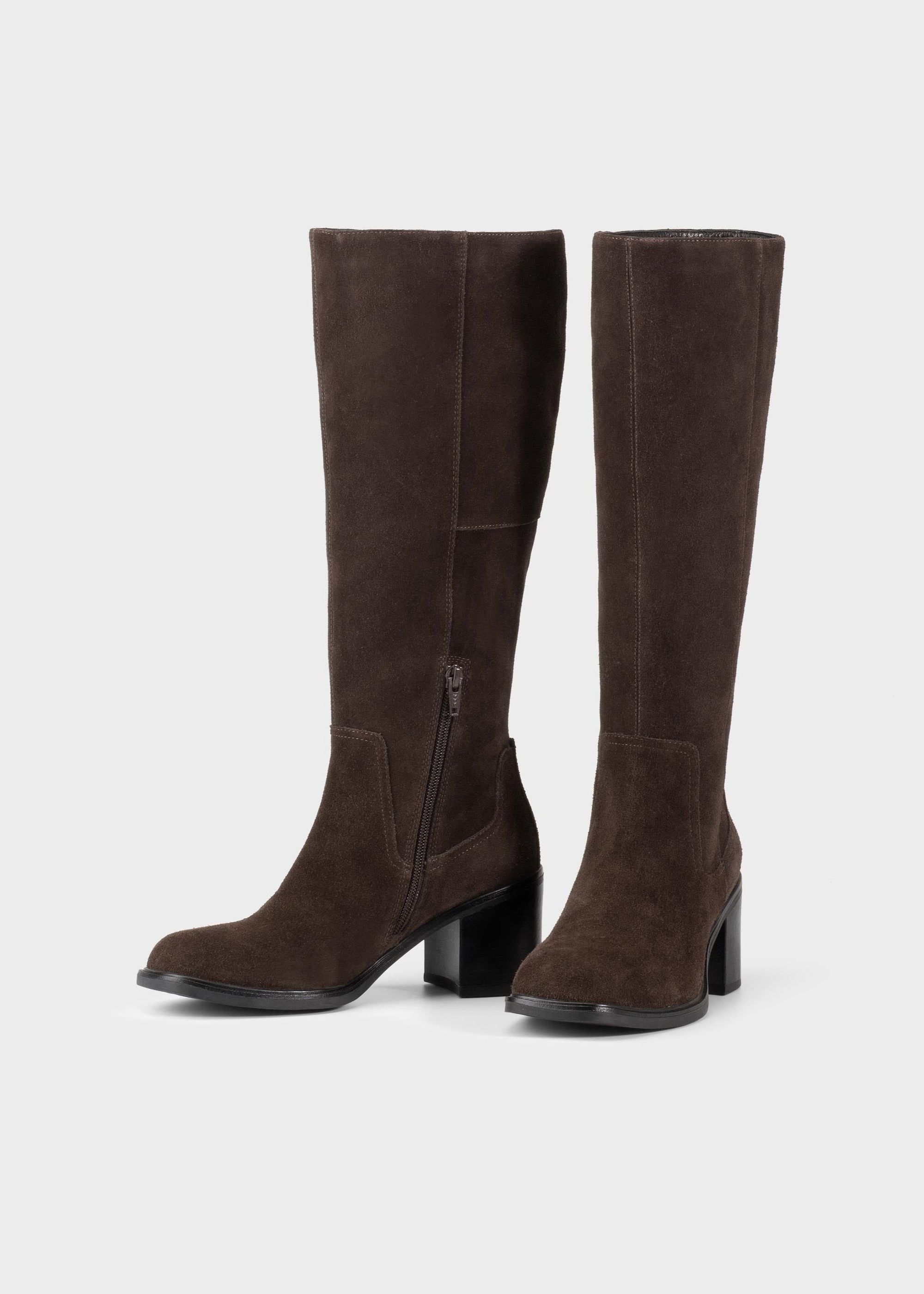 Hohe Stiefel aus zertifiziertem Leder | Braun Wildleder "meryl java", Vagabond, Foto 2