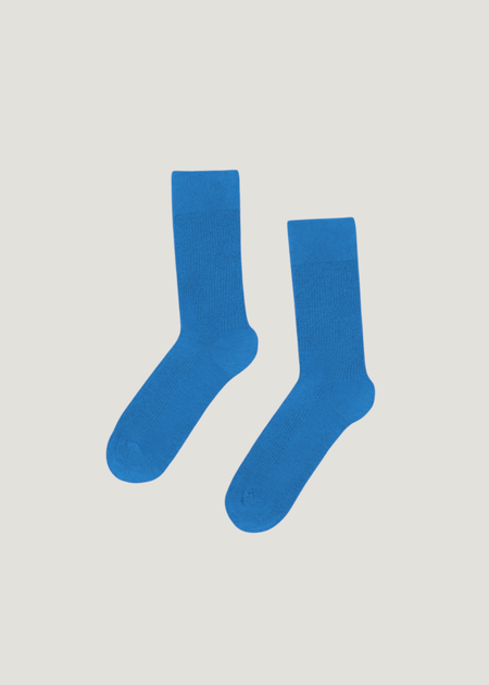Chaussettes en coton bio | bleu "pacific blue" - Colorful Standard