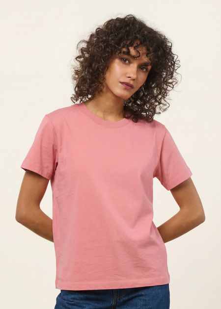 T-shirt en coton bio | vieux rose - WeDressFair