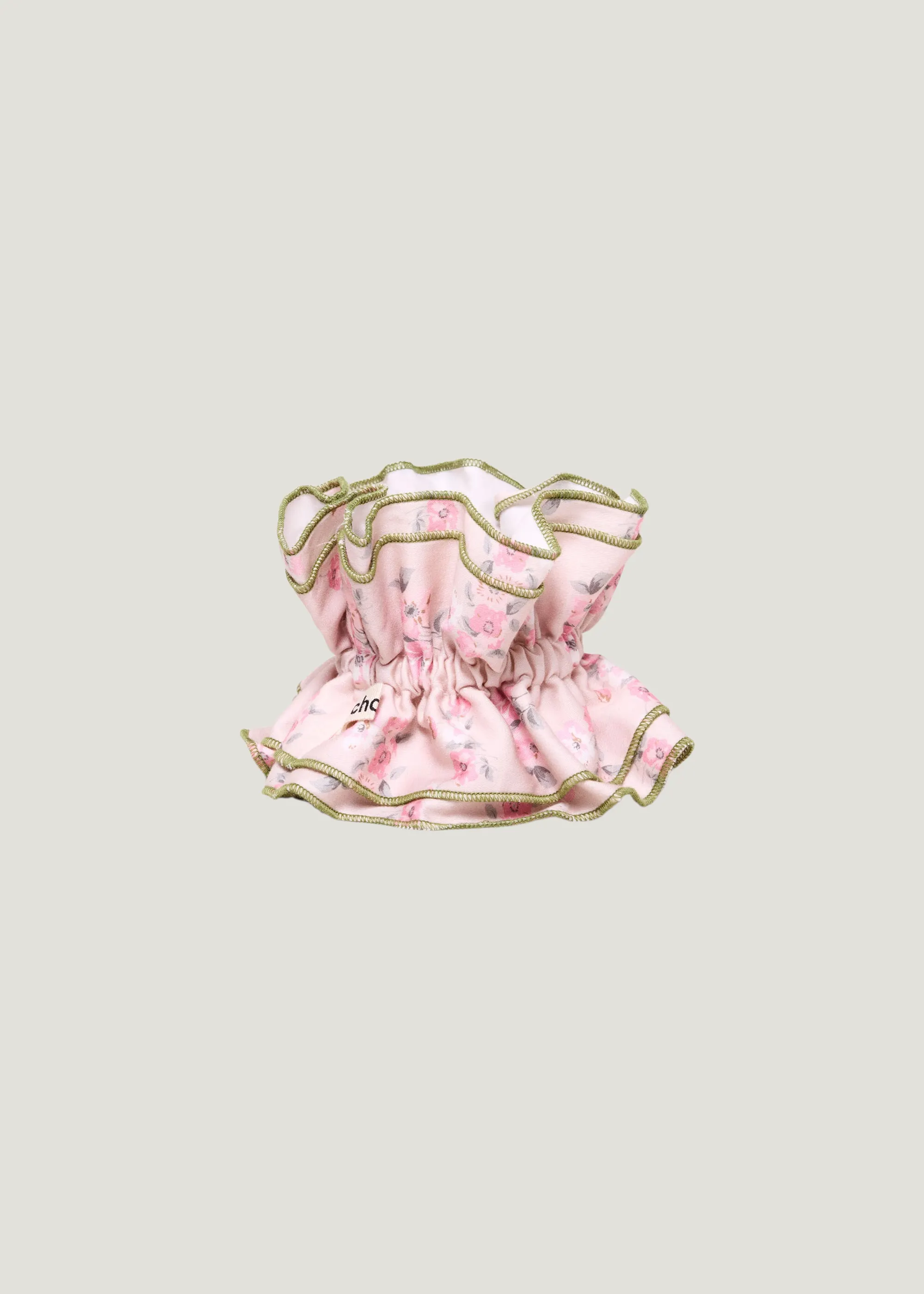 Maxi Chouchou en matière upcyclée | rose à fleurs , Chou², photo 1