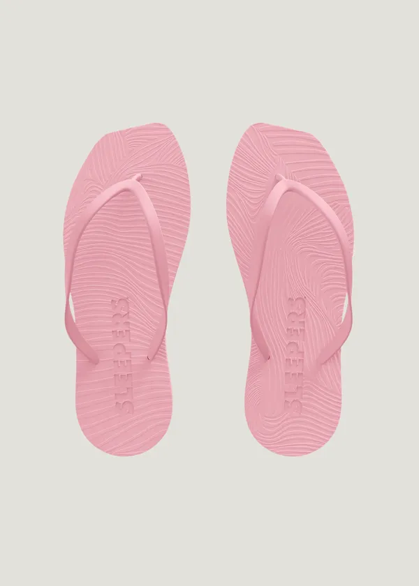 Tongs en caoutchouc naturel | rose "Tapered pink sorbet ", Sleepers