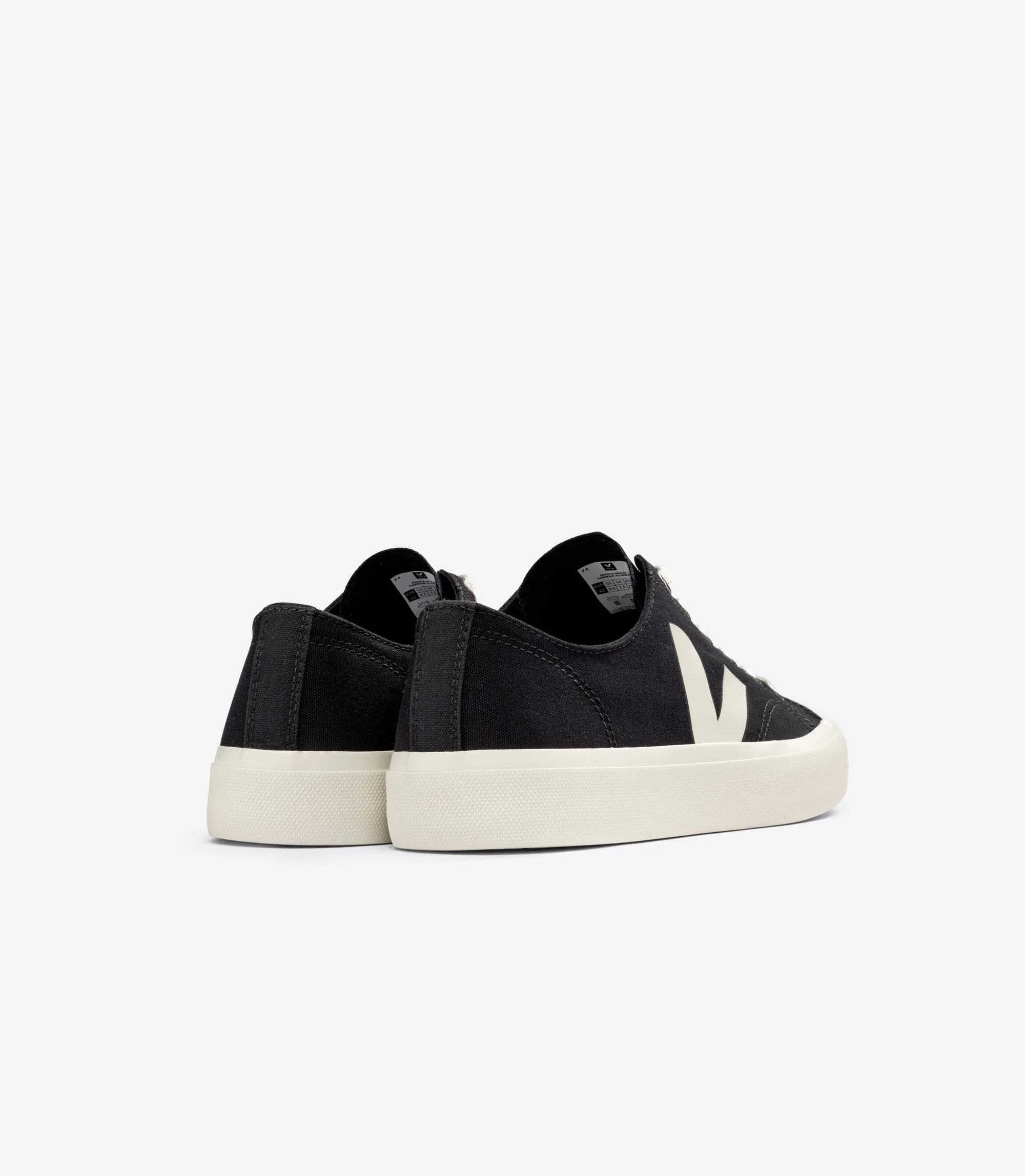 Baskets basses en coton bio | noir "wata ii low canvas black pierre", Veja, photo 4