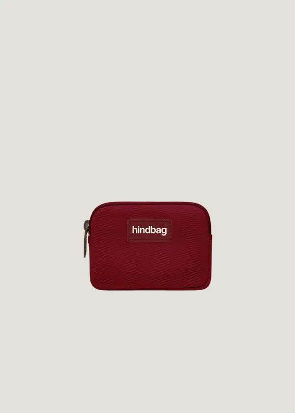 Porte-monnaie en coton bio | bordeaux "lili bordeaux", Hindbag