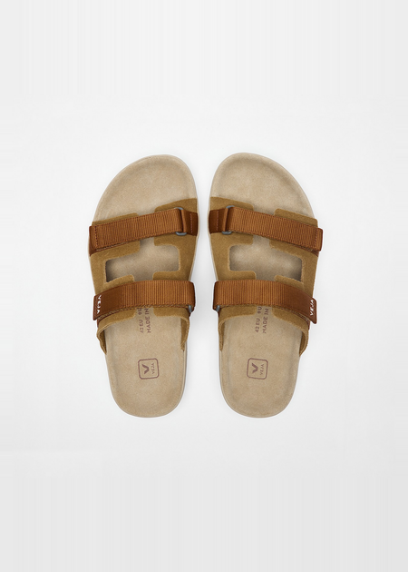 Sandales en cuir suède | marron "Arpoador - tent_cognac" - Veja