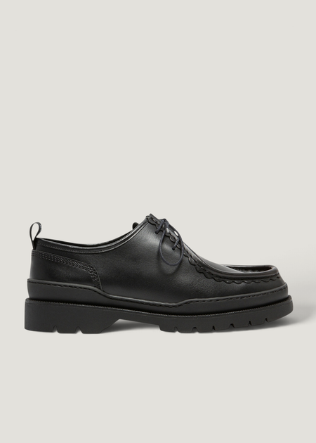 Derbies made in france en cuir certifié | noir "major noir", Kleman