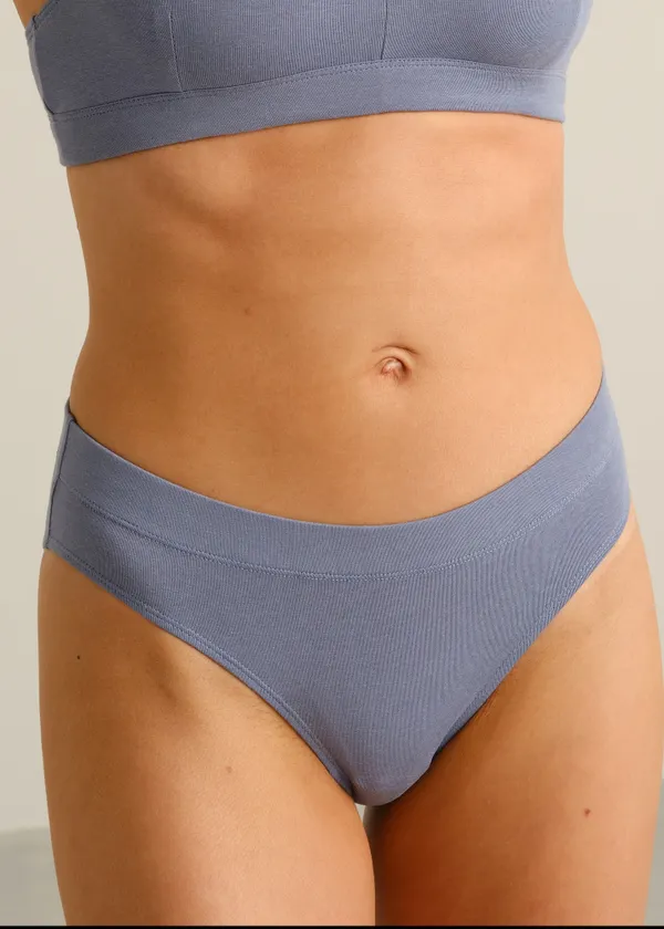 Culotte en coton bio | bleu "Briefs ramsele steel blue - stonewash", Dedicated