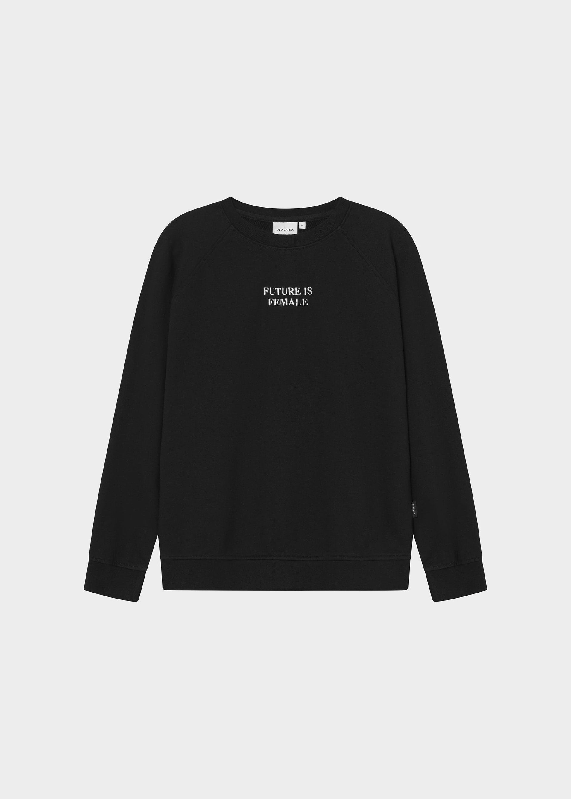Sweatshirt aus Bio-Baumwolle | Schwarz "ystad future is female black", Dedicated, Foto 2
