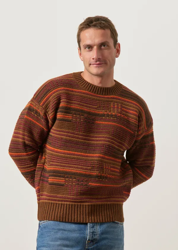 Pull en laine certifée | multicolore "multicolor bolita knitted sweater", Thinking Mu