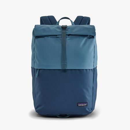 Sac à dos bleu 30l en polyester recyclé - arbor roll-top