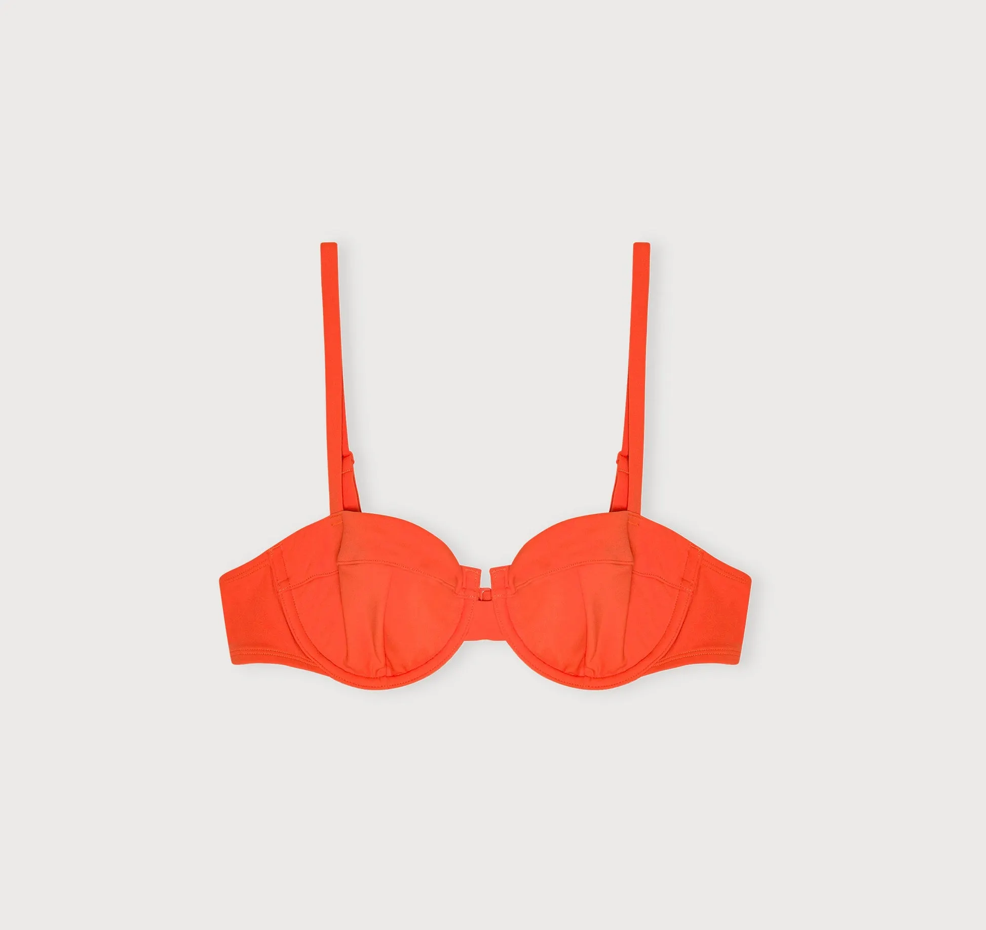 Haut de maillot en matières recyclées | orange "swim underwire bikini top - blood orange", Organic Basics, photo 4