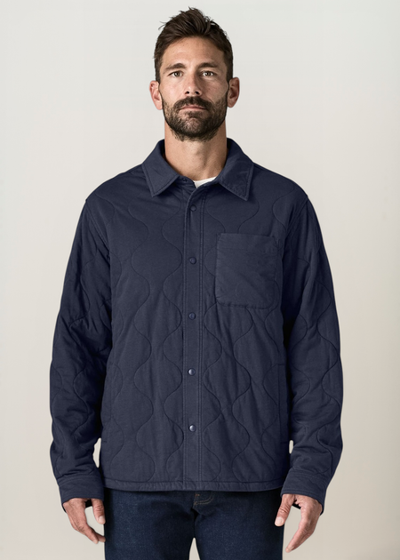 Veste en coton biologique | bleu "daily quilted shirt jkt - nena" - Patagonia