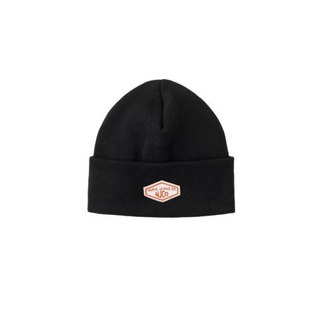 Bonnet en coton bio | noir "falksson beanie njco black"