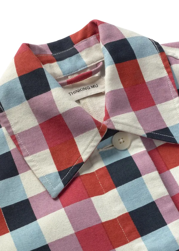 Veste en coton bio | carreaux multicolores "Cheshire checks astrid jacket", Thinking Mu
