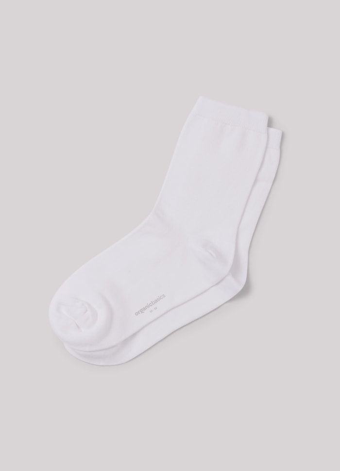 2er-Pack hohe Socken aus Bio-Baumwolle | Weiß "white", Organic Basics, Foto 2
