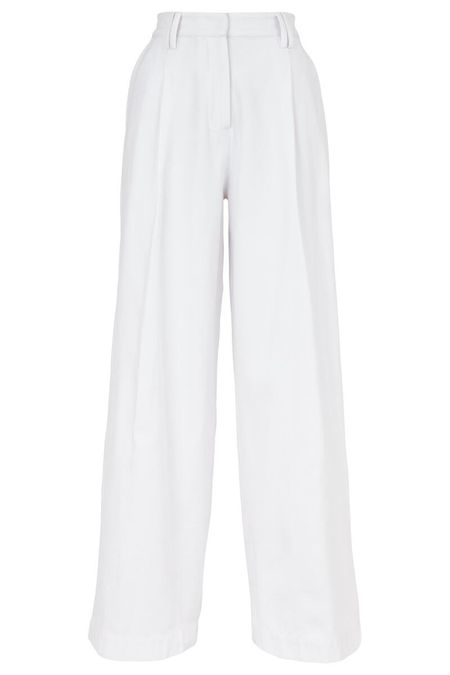 Pantalon ample blanc en coton bio - amita, People Tree, photo 4
