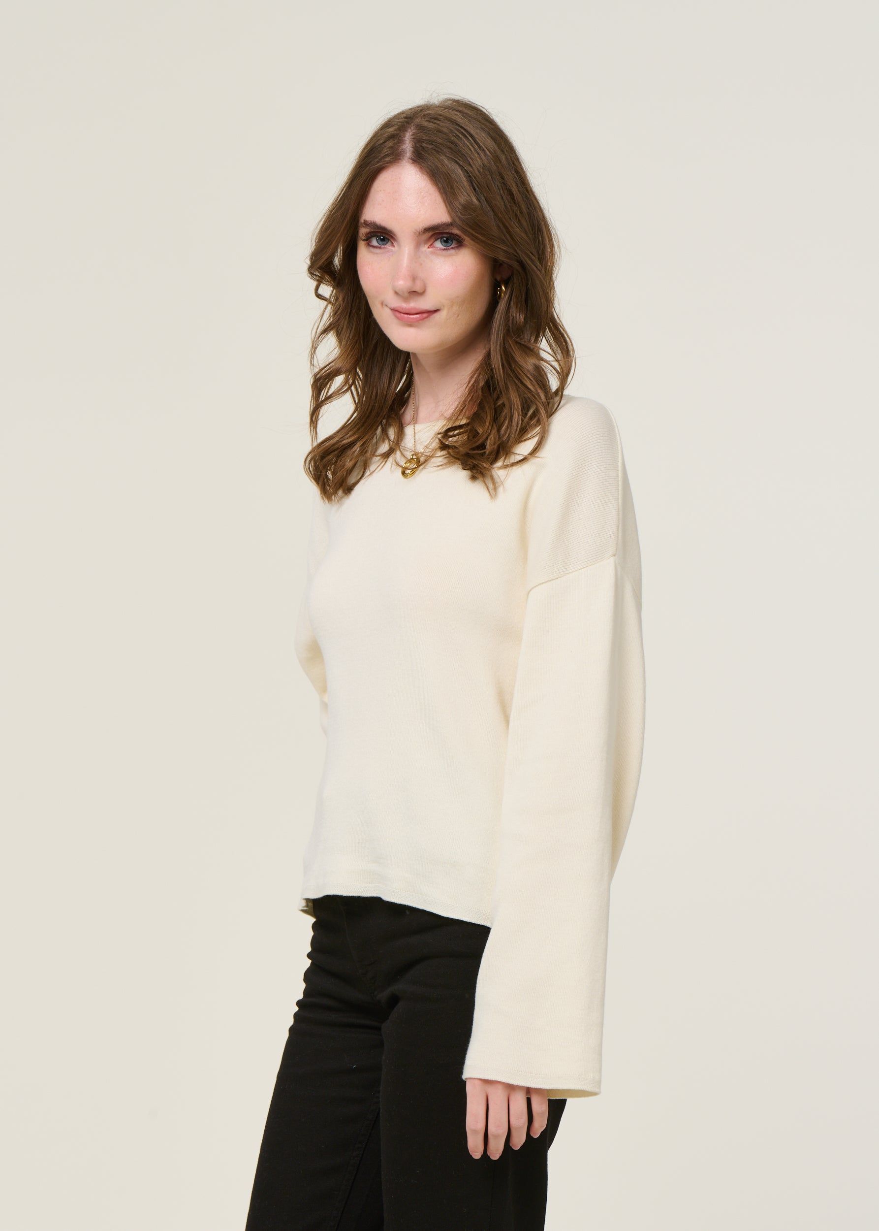 Pullover aus Bio-Baumwolle | Ecru "williamsburg offwhite", Jan'n June, Foto 3