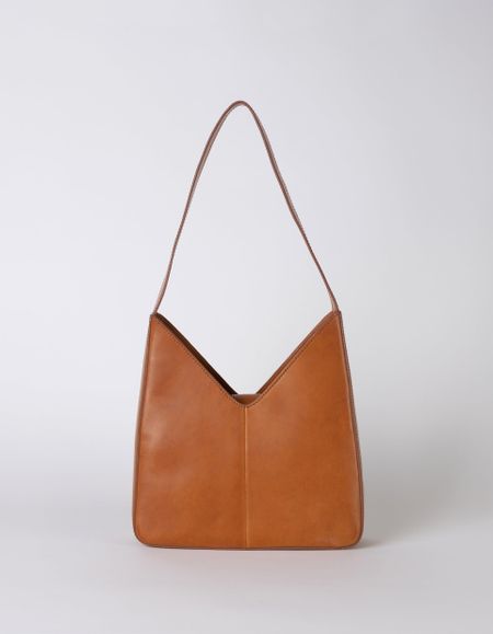 Sac à main en cuir tannage végétal | marron "vicky cognac classic leather", O My Bag, photo 2
