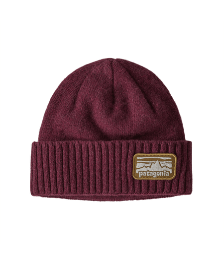 Bonnet bordeaux en laine nylon recyclé - brodeo beanie