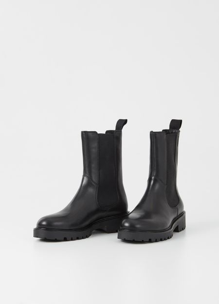 Bottines chelsea en cuir certifié | noir "kenova black" - Vagabond