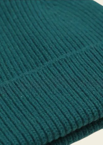 Bonnet en laine mérinos recyclée | bleu "merino wool beanie - ocean green", Colorful Standard, photo 2