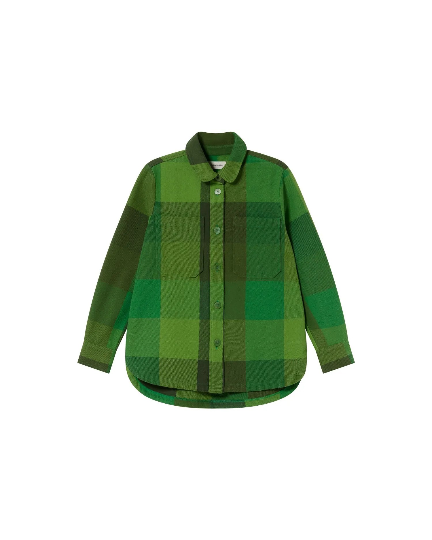 Surchemise en coton bio | vert "central blanket norita overshirt - multicolor", Thinking Mu, photo 2