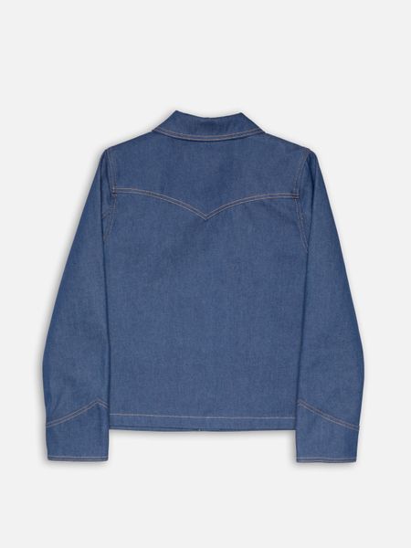 Veste en jean brut en coton bio - kelly western jacket 70's blue denim, Nudie Jeans, photo 5