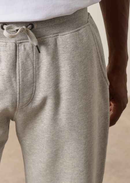 Pantalon molletonné en coton bio | gris chiné - WeDressFair