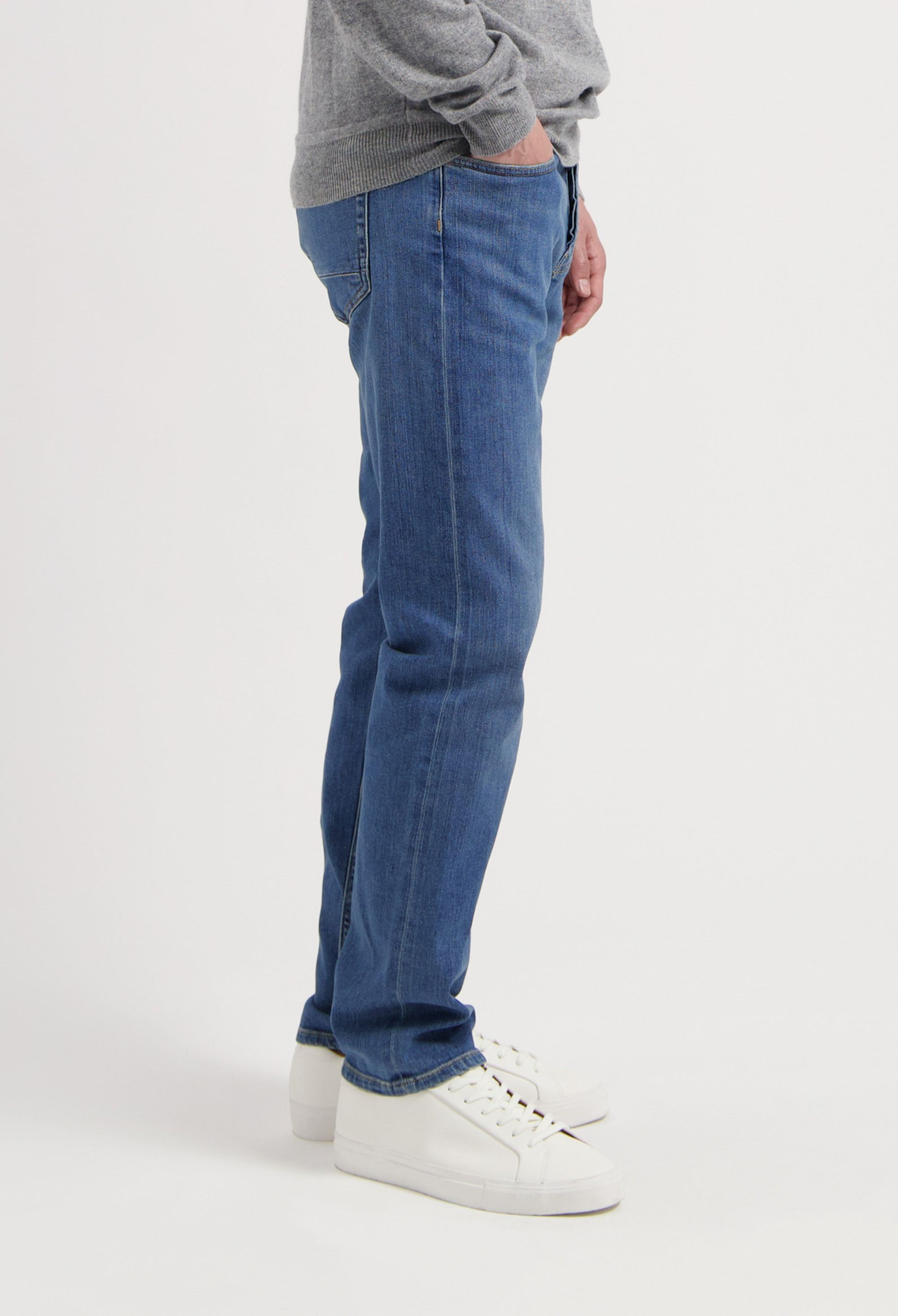 Jean droit en coton bio et coton recyclé - "hank mid tapered - medium heritage", Mud Jeans, photo 4