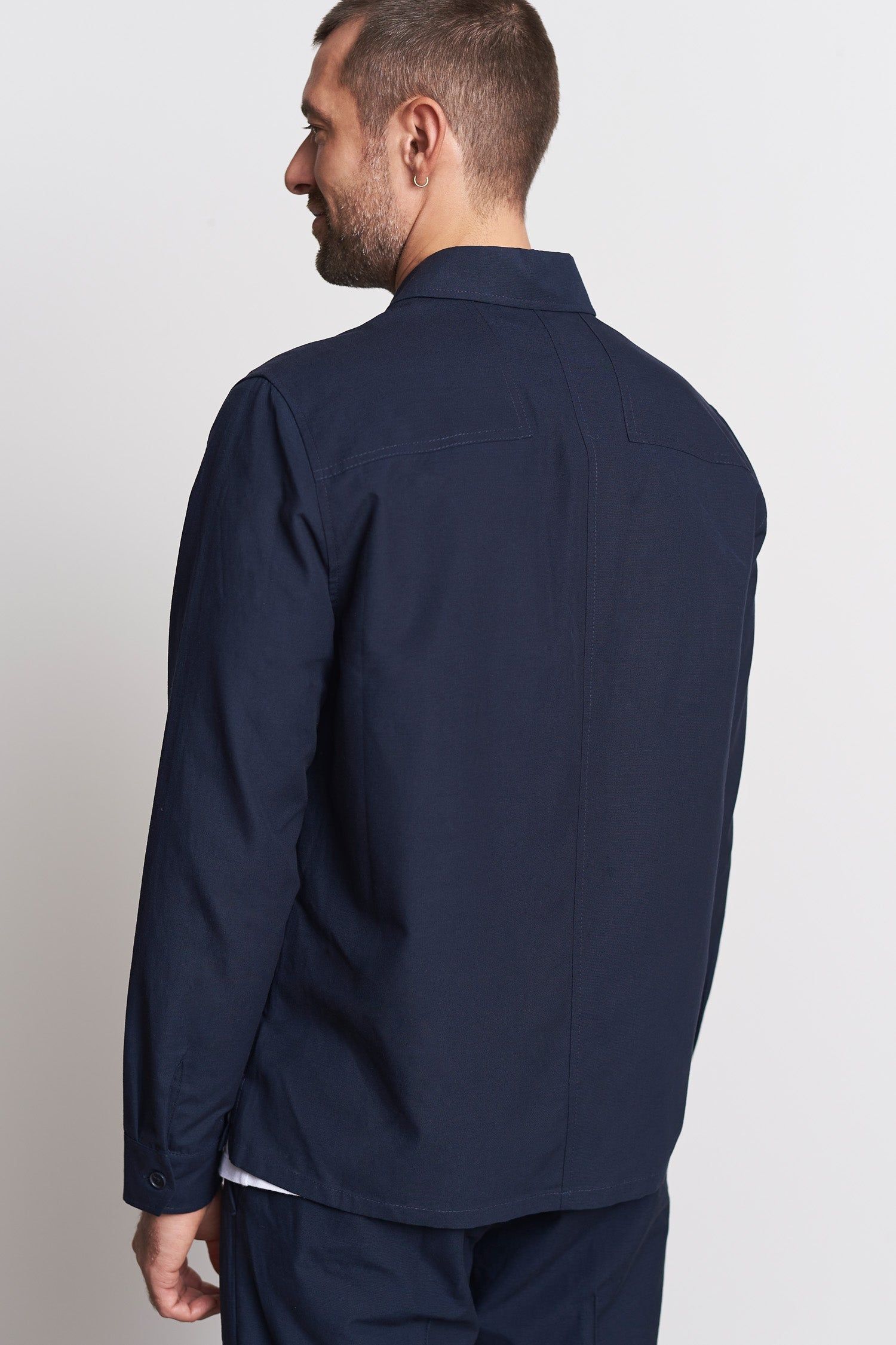Surchemise en tencel et coton bio | navy "owe pale navy", About Companions, photo 2