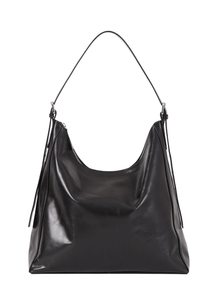 Sac cabas en cuir certifié | noir "hilo"