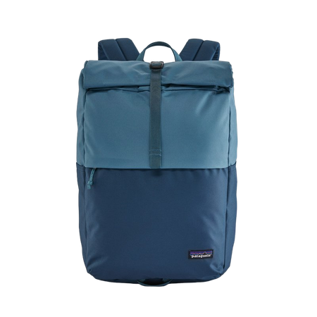 Sac à dos bleu 30l en polyester recyclé - arbor roll-top