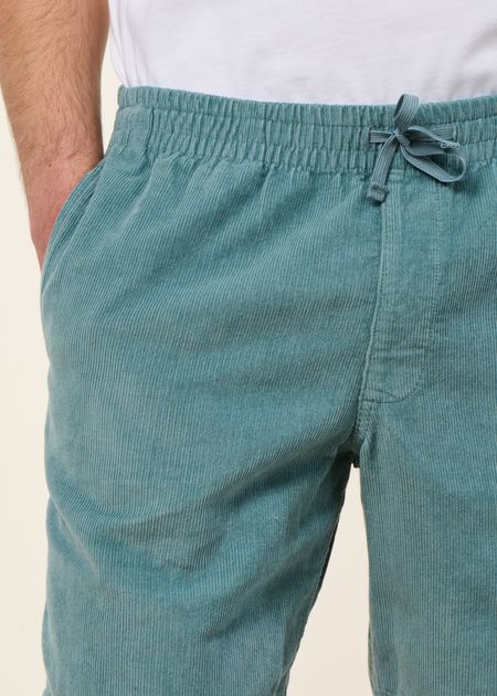 Short microvelours en coton bio | bleu "corduroy volley shorts - blsg" - Patagonia