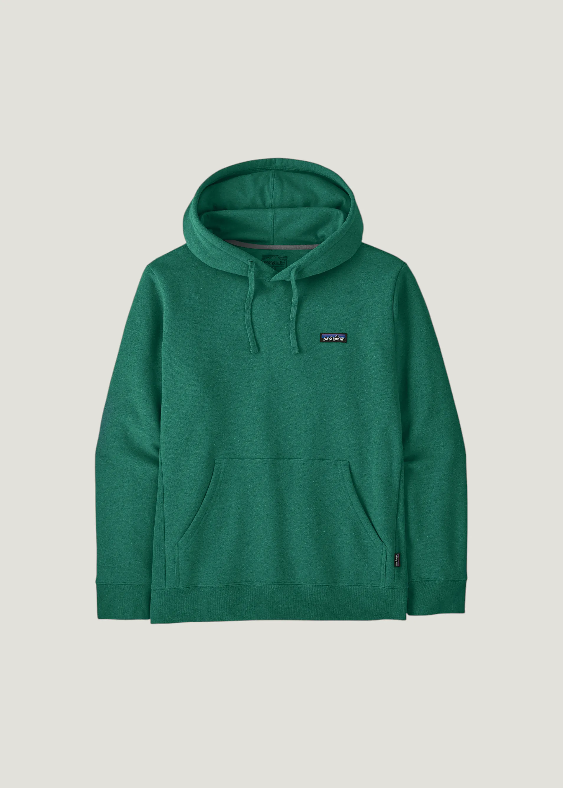 Sweat à capuche en coton et matière recyclée | vert "p-6 label uprisal hoody - gemg", Patagonia, photo 4