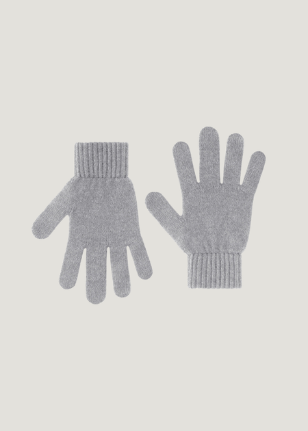 Gants en laine mérinos recyclée | gris "merino wool gloves - heather grey"